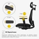 Крісло Mealux Q1 Air Fabric Black (арт HF-Q1 F/B) - зображення 10