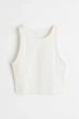 Топ H&M 271049251_white XS Белый - изображение 3