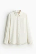 Блуза H&M 271220978_cream S Кремовый - изображение 5