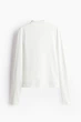 Лонгслів H&M 271238412 S Кремовий - зображення 5