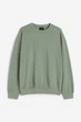Світшот на флісі H&M 270970818_green L Світло-зелений - изображение 1