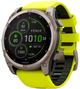 Смарт-годинник Garmin fenix 8 51mm Solar Sapphire Titanium With An Amp Yellow and Graphite Silicone Band (010-02907-21) - зображення 1