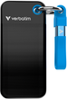 Dysk SSD Verbatim Pocket SSD 2TV USB 3.2 Gen 2 Type-C czarno-niebieski (23942321958) - obraz 1