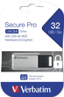 Флеш памʼять USB Verbatim Secure Pro 32GB USB 3.2 Gen1 Silver/Black (0023942986652) - зображення 4