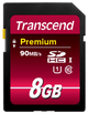 Karta pamięci Transcend SDHC 8GB Class 10 UHS-I Premium X300 (TS8GSDU1) - obraz 1