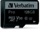 Karta pamięci Verbatim Pro microSDHC 128GB Class UH-3 + SD-adapter (23942470441) - obraz 2