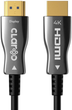 Кабель Claroc HDMI - HDMI 2.0 AOC 4K 60Hz 20m Black (FEN-HDMI-20-20M) - зображення 2