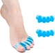 Силиконовый корректор разделитель пальцев ног Toe Relief комплект Blue - изображение 1
