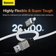 Кабель для зарядки та передачі даних USB to Lightning Baseus CoolPlay Series 2.4A, 1m (CAKW000402) Білий - зображення 7