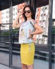 Спідниця INEDIT 0049 Mustard M - изображение 2