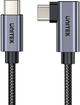 Kabel Unitek USB Type-C - USB Type-C 90­° Angled PD 100W 5 m Black (C14123BK-5M) - obraz 1