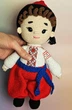 Сувенирная кукла амигуруми Козак в красных шароварах. Интерьерная кукла (00022322) - изображение 3