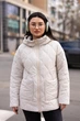 Женская демисезонная куртка «Noir Check» Lusskiri M молочная 759752 - изображение 1