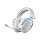 Геймерська бездротова (Bluetooth + 2,4G) гарнітура MCHOSE S9 Pro, 7.1, RGB, PC/PS4/PS5/Switch/Xbox White/Білі (MC-S9-6) - изображение 1