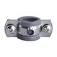 Хомут в сборе CR 3/8″ (16-19мм) с винтом-шурупом 8*80 и дюбелем в уп., серый - изображение 2