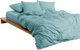 Комплект постельного белья Mirson Семейный 2x160х220 см 015 Aquamarine Soft Touch of Satin (2200011283234) - изображение 1