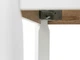 Раскладной обеденный кухонный стол с керамической столешницей и массивом клёна 115 см + вставка 39 см стильный модерн для дома кафе ресторана устойчивый к царапинам и влаге Мираж белый - изображение 8