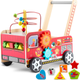 Drewniany chodzik pchacz Ricokids Straż pożarna RK-873 (5903890623289) - obraz 2