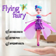 Літаюча лялька Flying Fairy HJ8088 казкова Фея зі світловими ефектами та датчиком руху Фіолетова - зображення 1