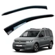 Дефлекторы окон (ветровики) для Volkswagen Caddy / Ford Connect 2020+ с нерж. хром полоской (HAWK) - изображение 1