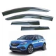 Дефлектори вікон (вітровики) для Opel Grandland X 2016+ з нерж. хром полоскою (HAWK) - зображення 1