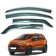 Дефлекторы окон (ветровики) для Ford Ecosport 2012-2022 с нерж. хром полоской (HAWK) - изображение 1