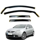 Дефлекторы окон (ветровики) для Volkswagen Golf 5 2004-2008 вставные HTB (HAWK) - изображение 1