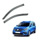 Дефлекторы окон (ветровики) для Renault Express 2021+ с хром полоской (HAWK) - изображение 1
