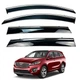Дефлекторы окон (ветровики) для Kia Sorento 2015-2019 с нерж. хром полоской (HAWK) - изображение 1
