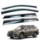 Дефлектори вікон (вітровики) для Subaru OUTBACK 2020+ з нерж. хром полоскою (HAWK) - зображення 1