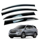 Дефлектори вікон (вітровики) для Chevrolet Equinox 2017-2024 з нерж. хром полоскою (HAWK) - зображення 1