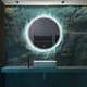 Зеркало Art-com круглое безрамное с подсветкой 950 мм с сенсорной кнопкой (с выключателем) (BRL D 10 950) - изображение 3
