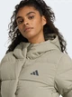 Пуховик зимний женский Adidas Helionic Climawarm JX3027 S Светлый хаки (4068811675516) - изображение 4