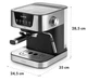 Кофемашина Klarstein Arabica 1050 Вт 15 бар 1,5 л (10033729) - зображення 2