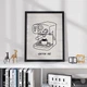 Постер Roomy "Coffee Cat" Черная рамка с глянцевым стеклом A1 (84.1x59.4 cm.) - изображение 4
