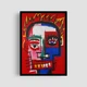 Постер Roomy "Fire Mask" Чорна рамка з глянцевим склом A1 (84.1x59.4 cm.) - зображення 1