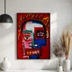 Постер Roomy "Fire Mask" Чорна рамка з глянцевим склом A1 (84.1x59.4 cm.) - зображення 2