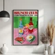 Постер Roomy "Brunch Club" Белая рамка с антибликовым стеклом A3 (42x29.7 cm) - изображение 2