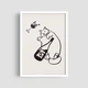 Постер Roomy "Drunken Cat" Без рамки A4 (29.7x21 cm) - изображение 6