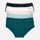 Набір трусиків хіпстерів жіночих бавовняних Pierre Cardin I022SZ0IT.P02.SK24 5LI Sort Yuksekbel.VR013 M 5 шт Чорний/Білий/Білий/М'ятний/Морська хвиля (8683858580744) - зображення 1