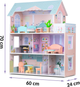 Дерев'яний будиночок для ляльок Ricokids 3-поверховий RK-878 (5903890623333) - зображення 8