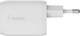 Мережевий зарядний пристрій Belkin 65W PD PPS Dual USB-C GaN with USB-C Cable White (WCH013VF2MWH-B6) - зображення 3