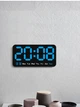 Часы Deepfox DS-6638 LED цифровые электронные настольные Будильник Дата Температура 21.5х11см синий - изображение 3