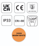 Profesjonalna tasma LED MW Lighting HQS 6 W/m 12V 60LED 3000K IP33 50m (5902135156957) - obraz 4