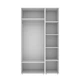 Шкаф распашной комбинированный №11 ART IN HEAD Light 1200x500x2200 Белый бриллиант (LTK0111000000) - изображение 6