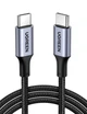 Кабель Type-C на Type-C UGREEN US316 Cable Aluminum Case with Braided (1.5m, 100W, 5A). Gray - изображение 2