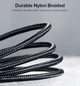 Кабель USB на Type-C UGREEN US288 Cable Nickel Plating Aluminum Braid (3m, 18W, 3A). Gray - изображение 3