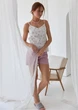 Пижама (майка + шорты) женская больших размеров хлопковая BARWA garments 0327/329 XL Одуванчики (2113273294002) - изображение 4