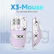 Беспроводная мышка ATTACK SHARK X3 Purple (Сенсор PAW3395, 65 часов на одном заряде) - изображение 5