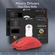 Беспроводная мышка ATTACK SHARK X3 Red (Сенсор PAW3395, 65 часов на одном заряде) - изображение 5